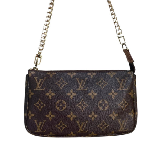 LOUIS VUITTON Pochette Accessoires Monogram with Chain