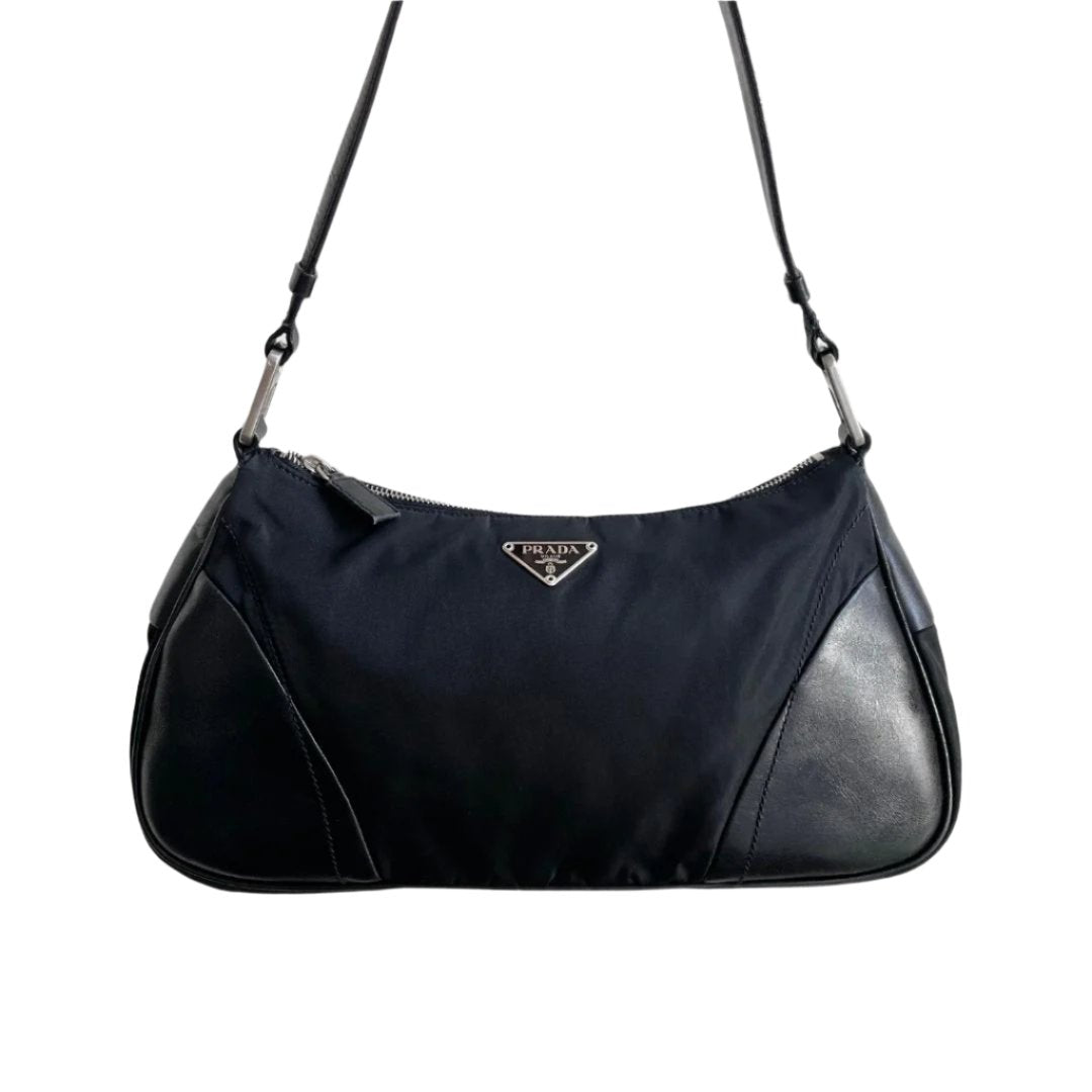 Nylon Crossbody Bag in Black - Prada