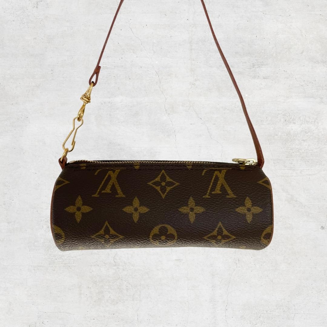 Louis Vuitton Monogram Mini Papillon Pochette Bag Brown