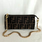 FENDI Zucca Pouch with Chain