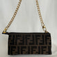 FENDI Zucca Pouch with Chain