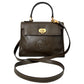 FENDI Leather Janus Mini Olive Green
