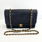 CHANEL Lambskin Diana Medium Black