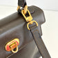FENDI Leather Janus Mini Olive Green