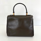 FENDI Leather Janus Mini Olive Green