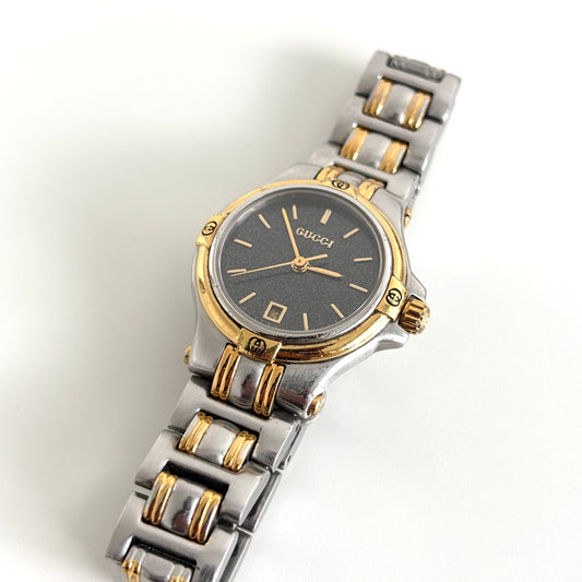 GUCCI 9040L Steel Watch Two-tone