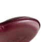 CARTIER Leather Coin Purse Round Burgundy