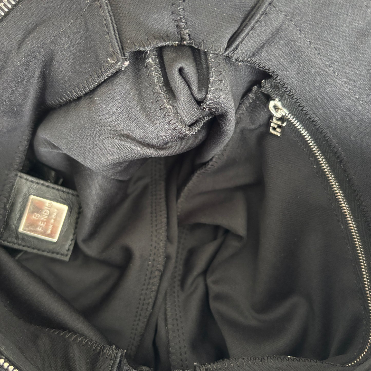 FENDI Neoprene Baguette Black