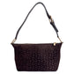 CELINE Macadam Suede Shoulder Bag Brown