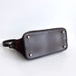CELINE Macadam Suede Shoulder Bag Brown