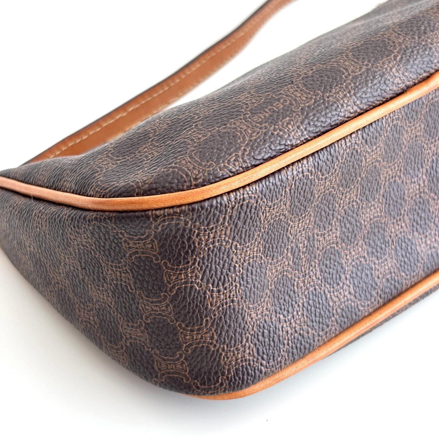 CELINE Macadam Canvas Pochette Brown