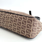 FENDI Zucchino Canvas Mini Shoulder Bag Brown