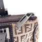 FENDI Zucchino Canvas Mini Shoulder Bag Brown