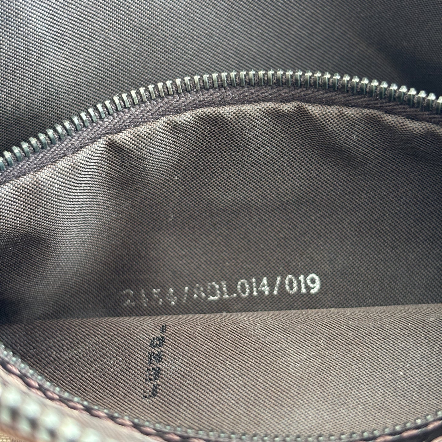 FENDI Zucchino Canvas Mini Shoulder Bag Brown