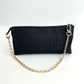 FENDI Zucchino Canvas Pouch Black
