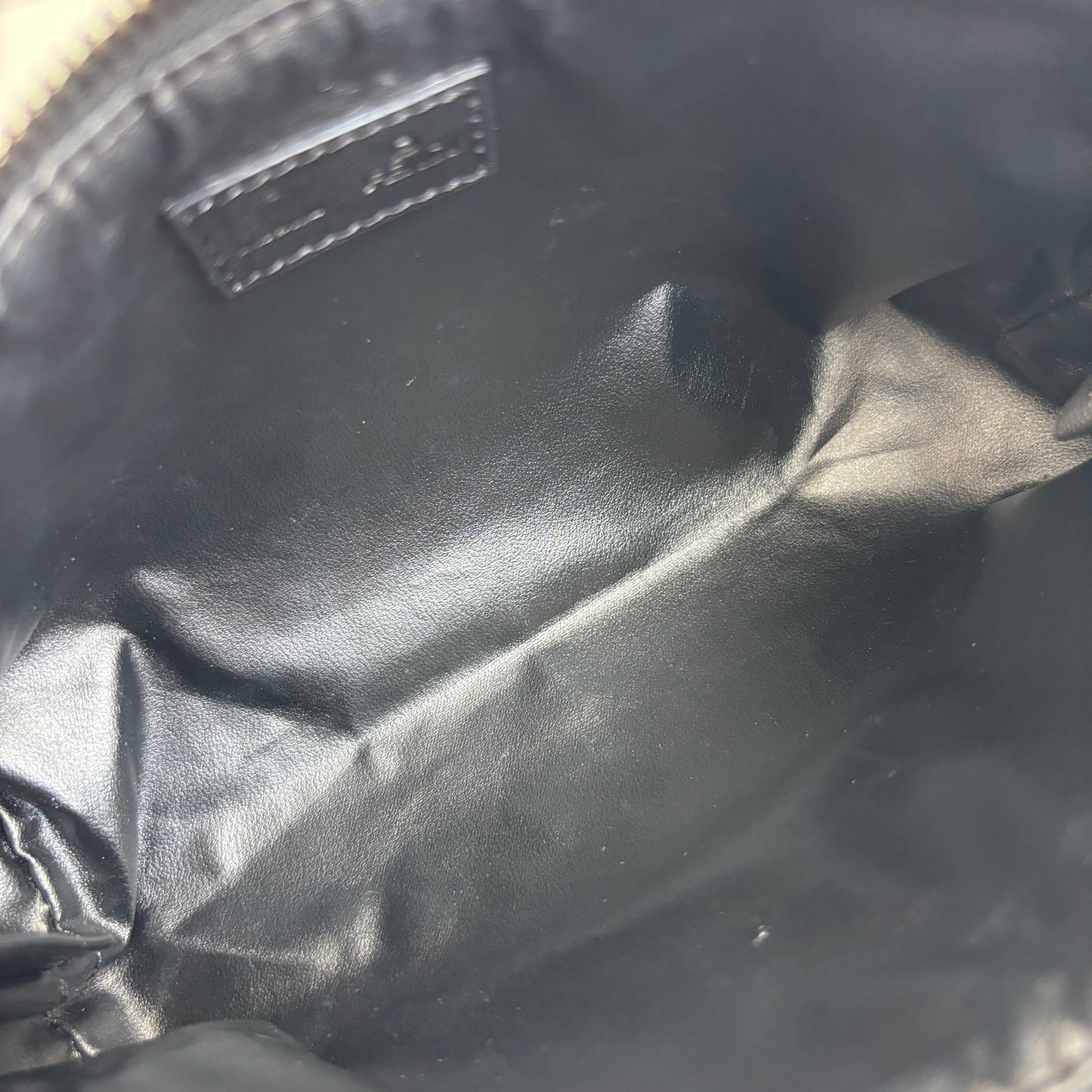 FENDI Zucchino Canvas Pouch Black