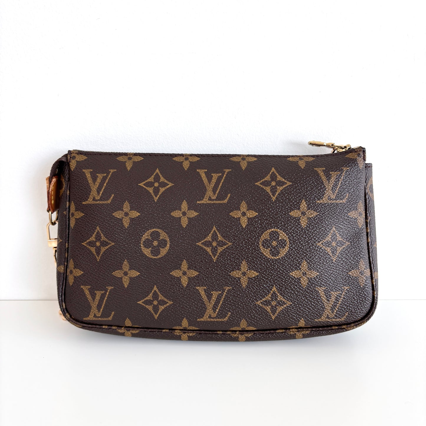 LOUIS VUITTON Monogram Canvas Pochette Accessoires Brown