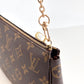 LOUIS VUITTON Monogram Canvas Pochette Accessoires Brown