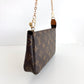 LOUIS VUITTON Monogram Canvas Pochette Accessoires Brown