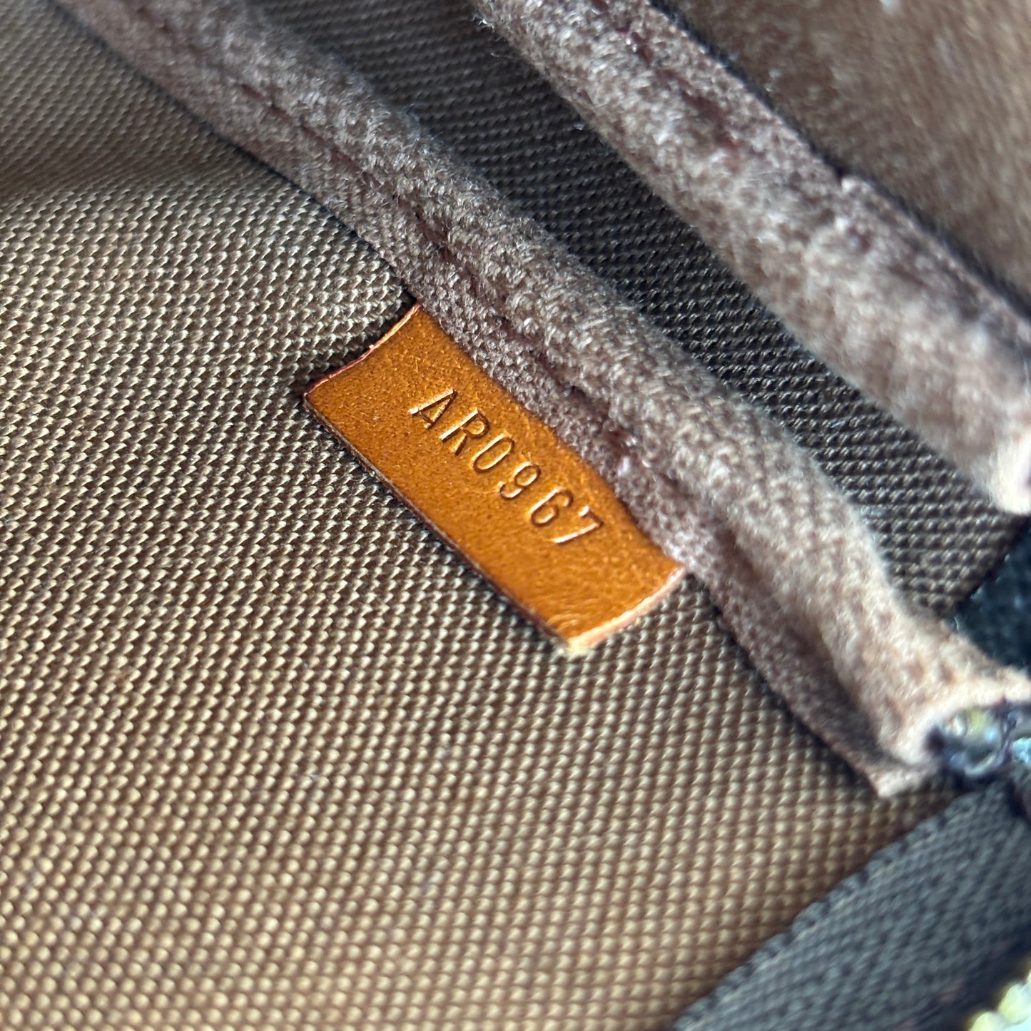 LOUIS VUITTON Monogram Canvas Pochette Accessoires Brown