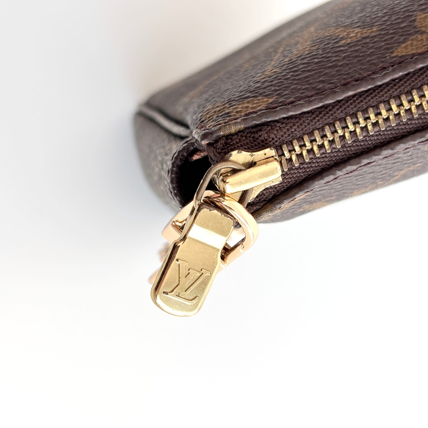 LOUIS VUITTON Monogram Canvas Pochette Accessoires Brown