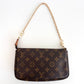 LOUIS VUITTON Monogram Canvas Pochette Accessoires Brown