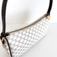 CELINE Macadam Canvas Pochette White