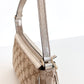 GUCCI Monogram Canvas Abbey Pochette Beige/Silver