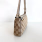 GUCCI Monogram Canvas Abbey Pochette Beige/Silver