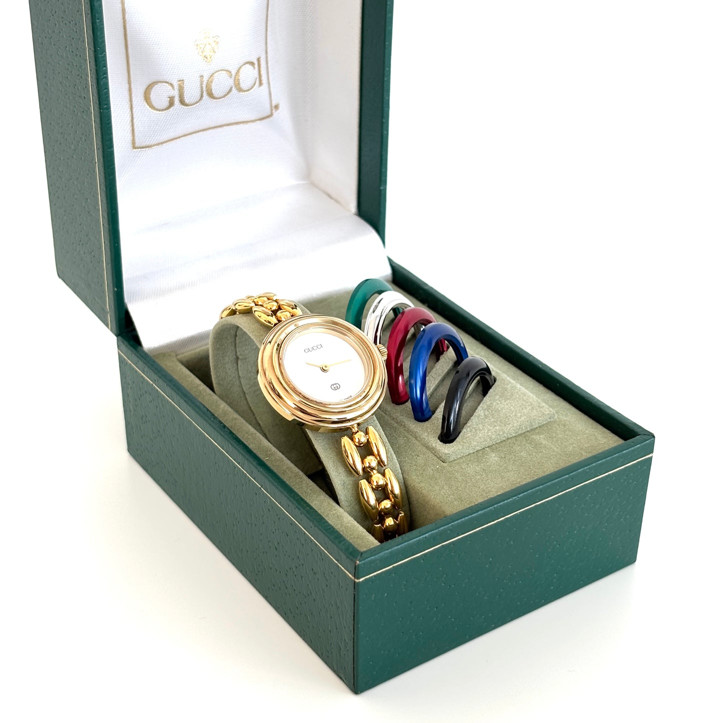 GUCCI Change Bezel Rice Link Multicolor Watch