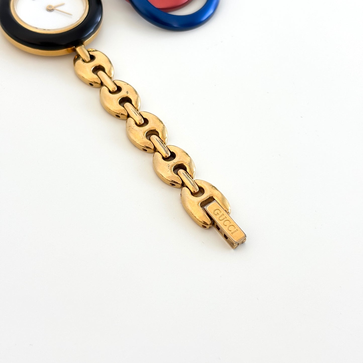 GUCCI Change Bezel Mariner Chain Multicolor Watch