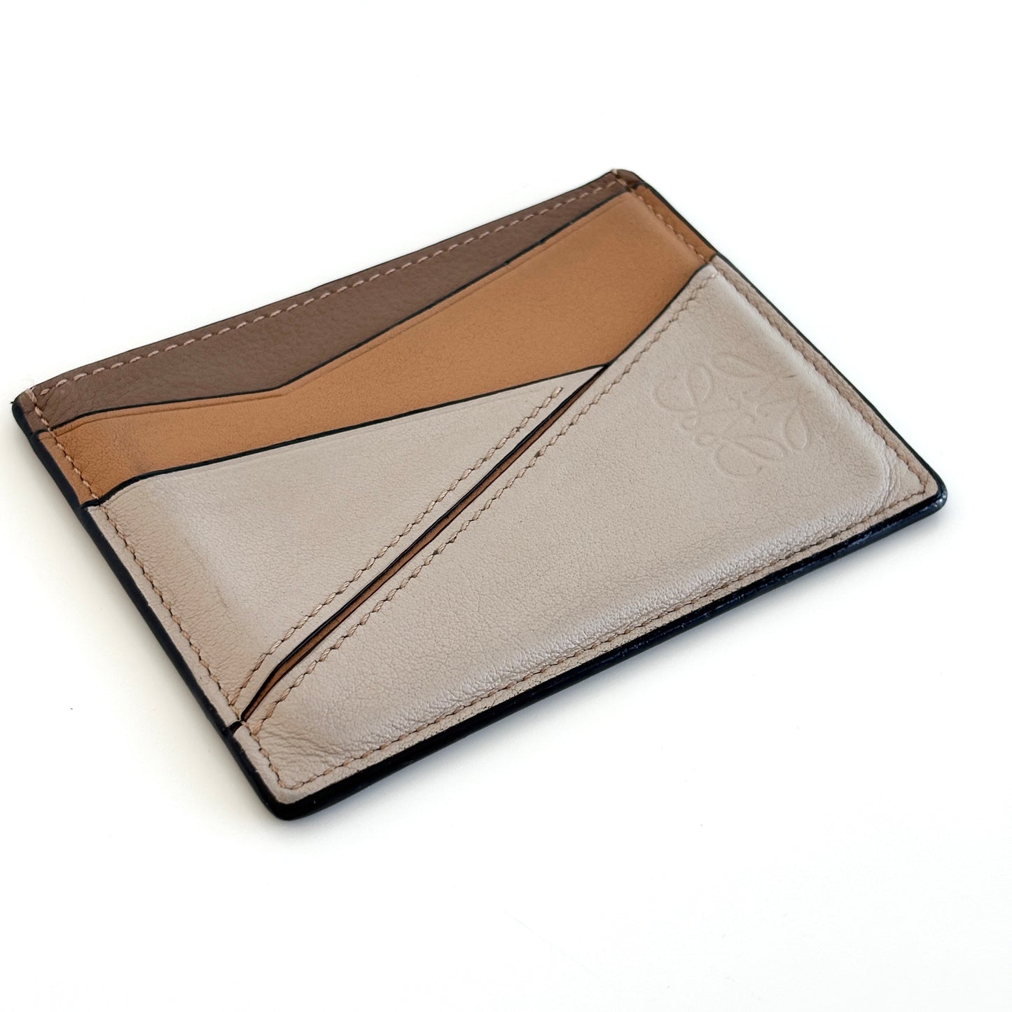 LOEWE Leather Puzzle Cardholder Multicolor