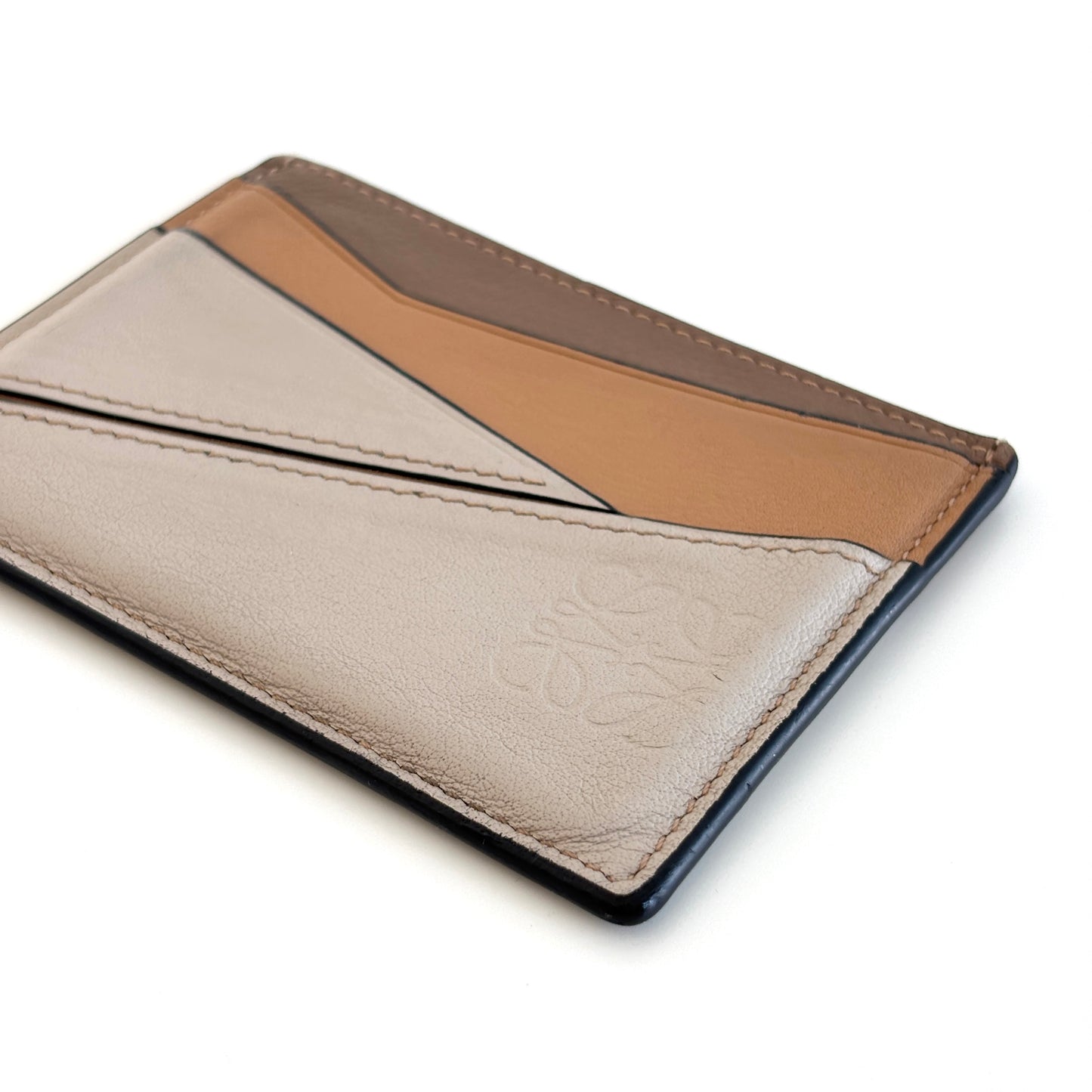 LOEWE Leather Puzzle Cardholder Multicolor