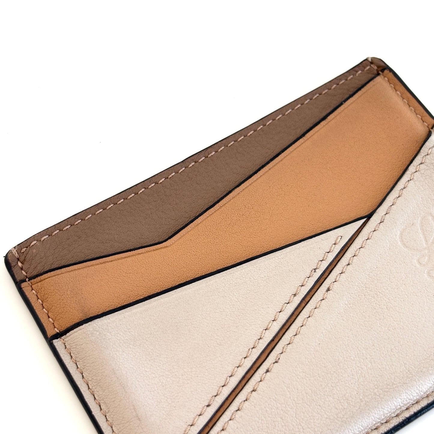 LOEWE Leather Puzzle Cardholder Multicolor