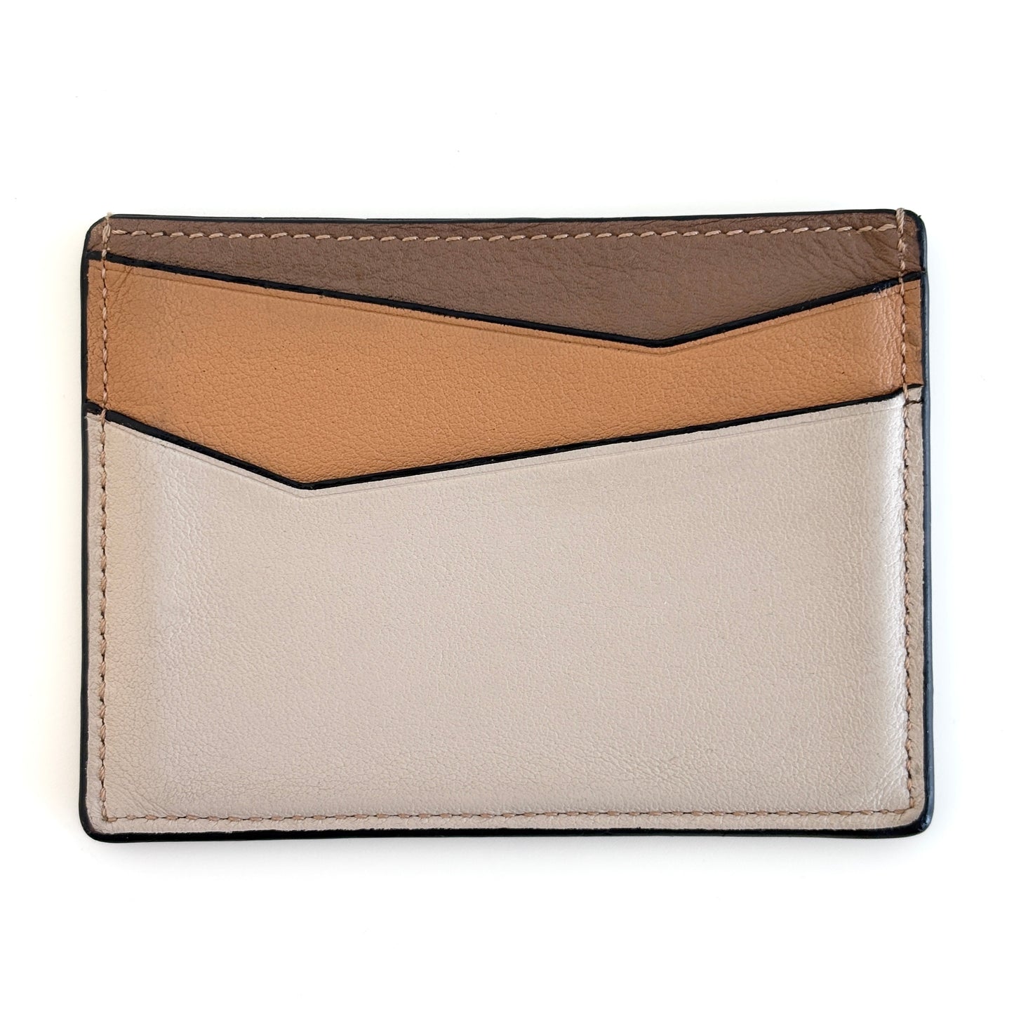 LOEWE Leather Puzzle Cardholder Multicolor