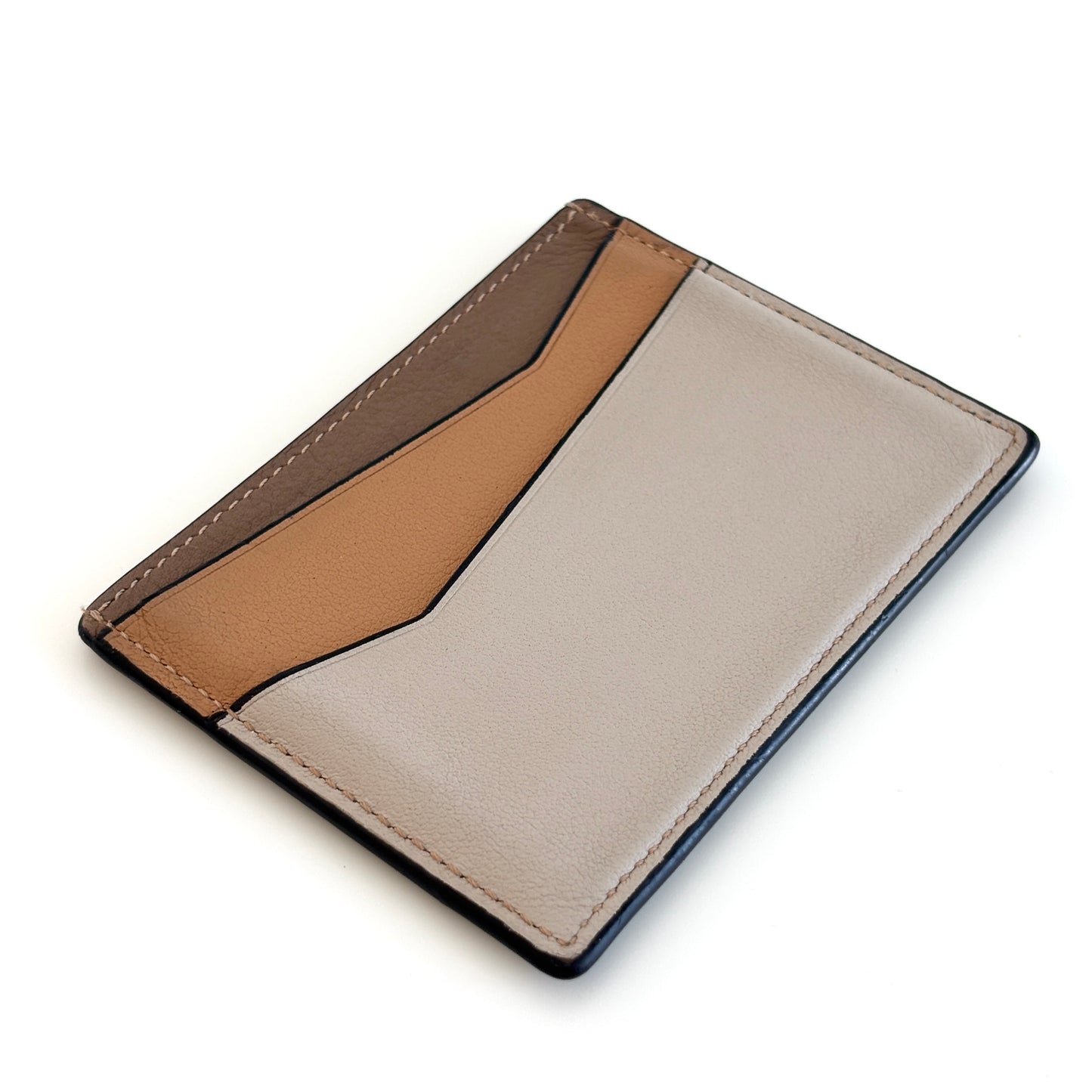 LOEWE Leather Puzzle Cardholder Multicolor