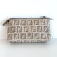 FENDI Zucchino Canvas Mini Pouch Beige