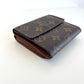 LOUIS VUITTON Monogram Canvas Elise Wallet Brown