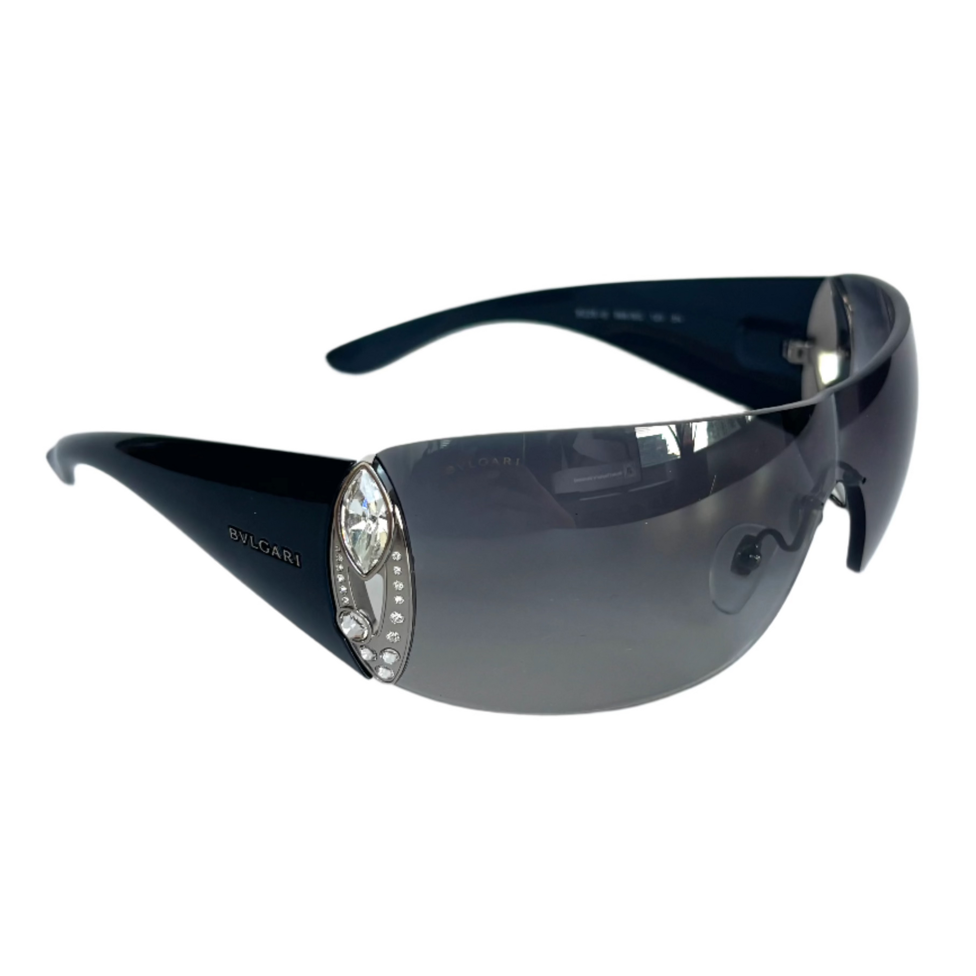 BULGARI Crystal Shield Sunglasses – Finer Things Luxury Vintage BULGARI Crystal Shield Sunglasses – Finer Things Luxury Vintage