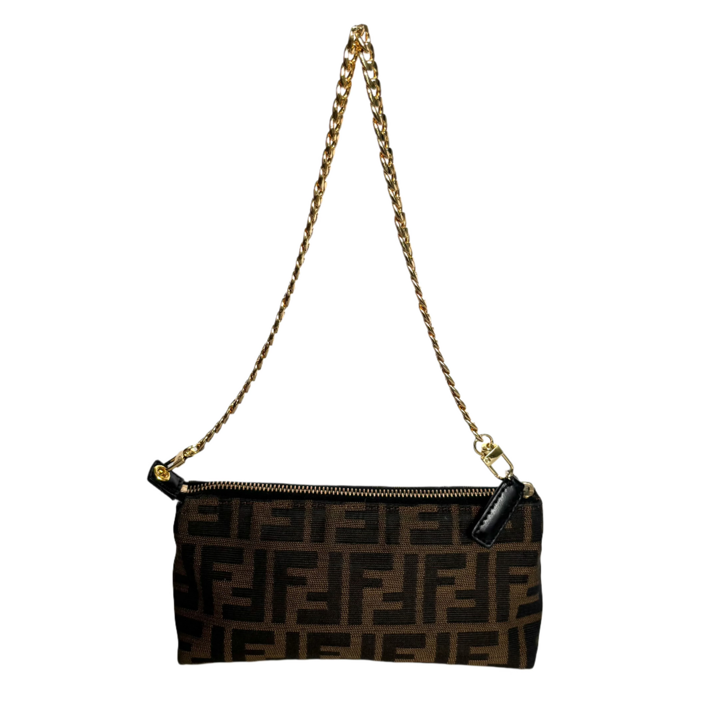 FENDI Zucca Pouch with Chain