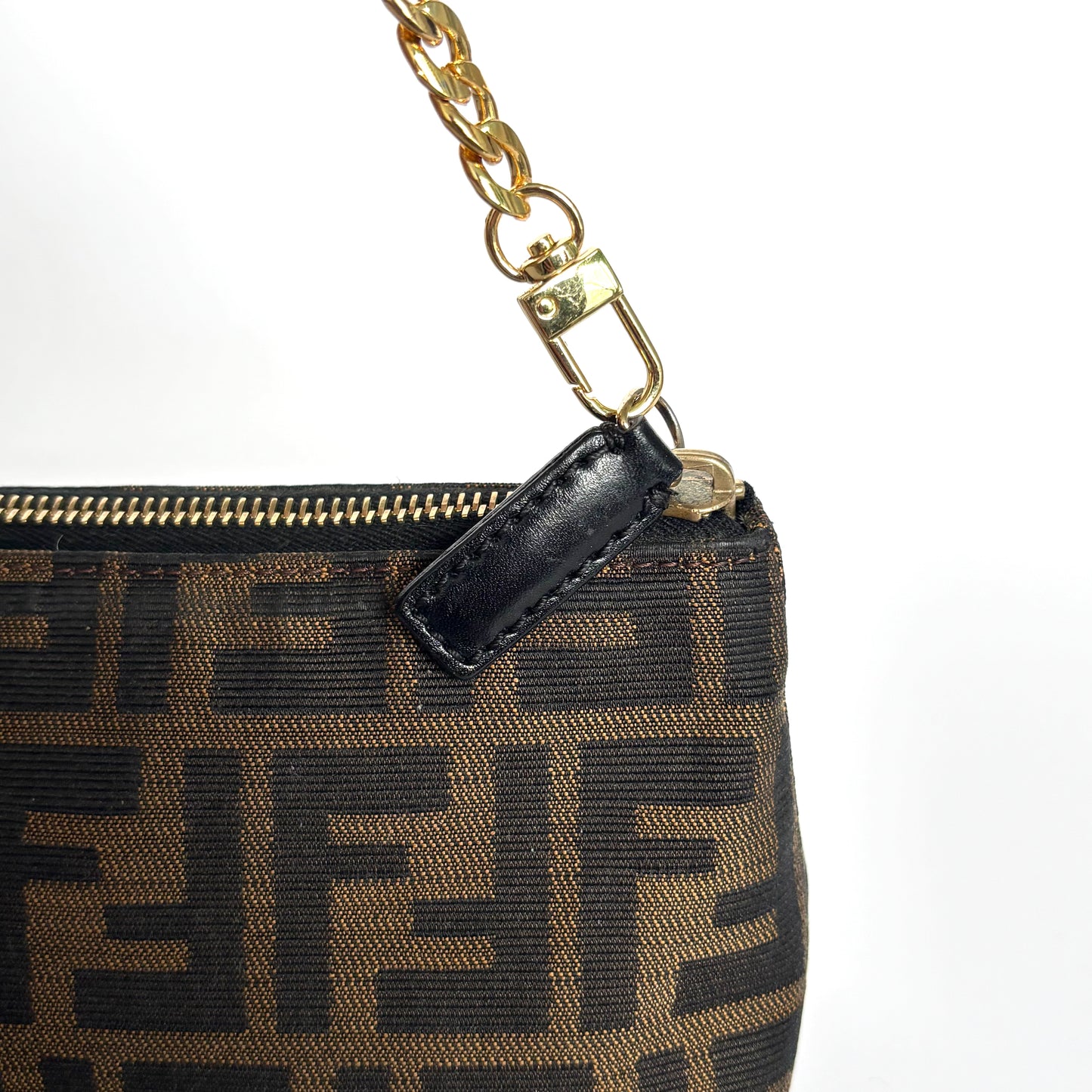 FENDI Zucca Pouch with Chain