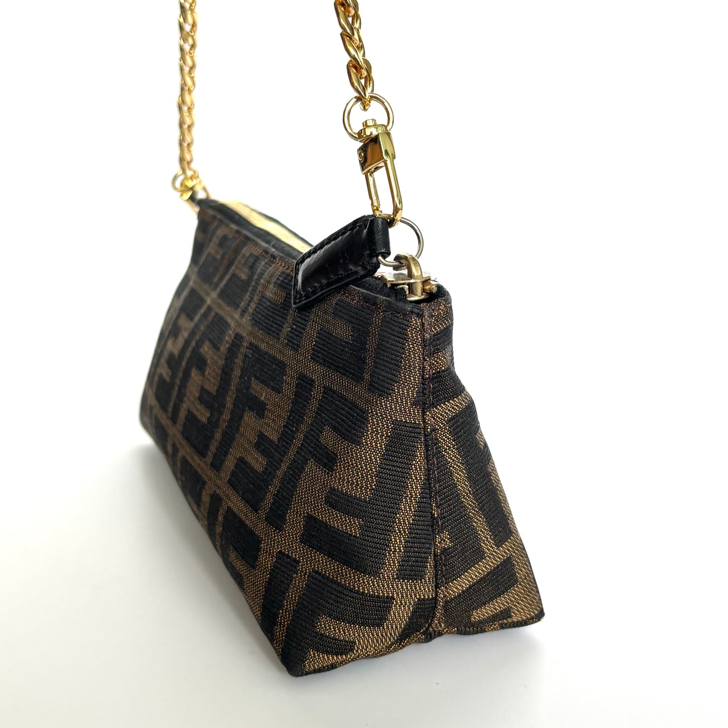 FENDI Zucca Pouch with Chain