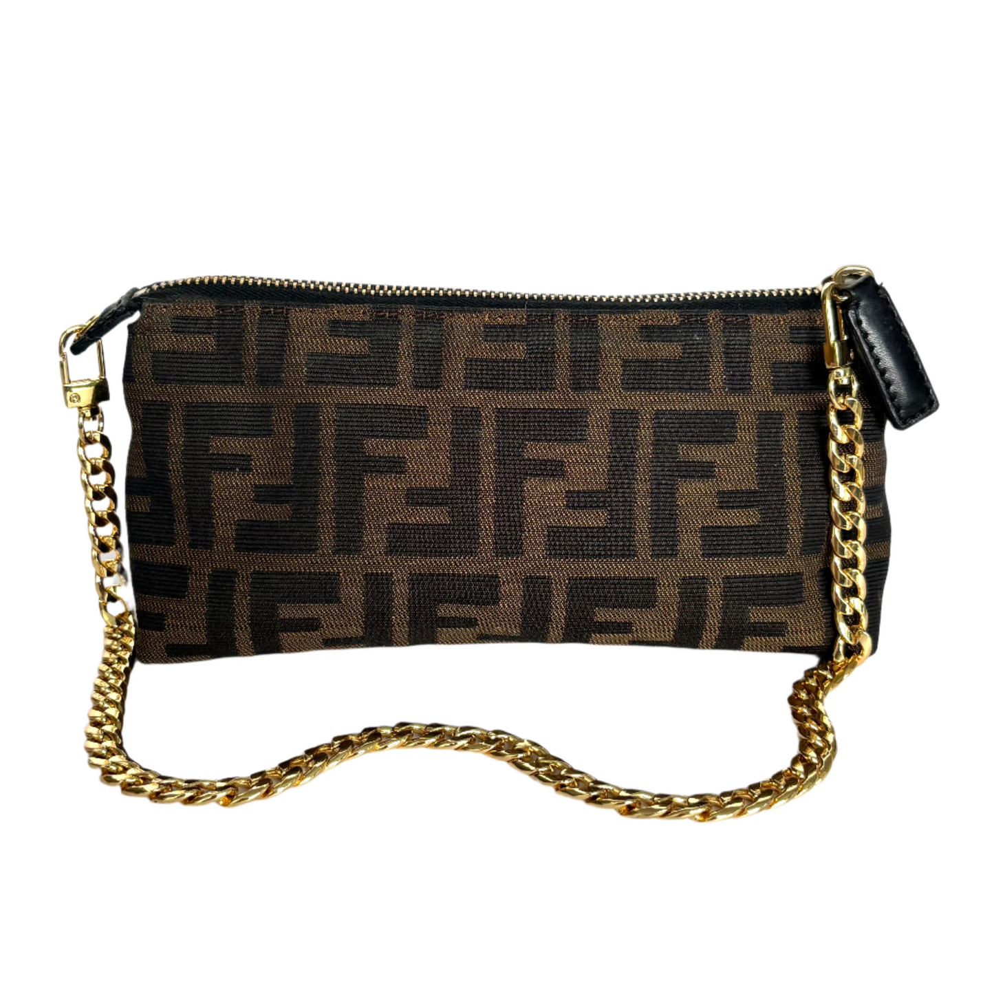 FENDI Zucca Pouch with Chain