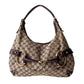 GUCCI Monogram Canvas Horsebit Bag Purple
