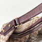 GUCCI Monogram Canvas Horsebit Bag Purple