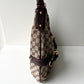 GUCCI Monogram Canvas Horsebit Bag Purple