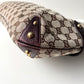 GUCCI Monogram Canvas Horsebit Bag Purple