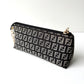 FENDI Zucchino Monogram Canvas Pouch Gray