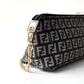 FENDI Zucchino Monogram Canvas Pouch Gray