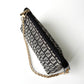 FENDI Zucchino Monogram Canvas Pouch Gray